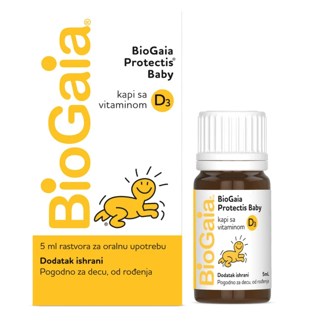 BioGaia Protectis Baby Kapi sa vitaminom D3, 5 ml
