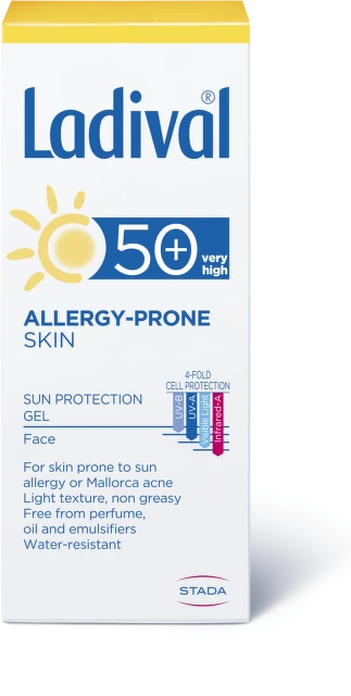 Ladival Gel za lice za kožu osetljivu na sunce SPF 50+, 50 ml