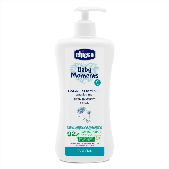 CHICCO Baby Moments Kupka i šampon, 500 ml