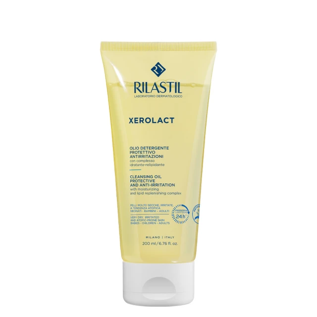 Rilastil Xerolact uljana emulzija za čišćenje lica i tela, 200 ml
