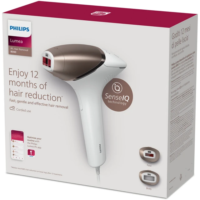 Philips Lumea IPL Serije 8000 uređaj za uklanjanje dlačica sa tehnologijom SenseIQ, BRI945/00