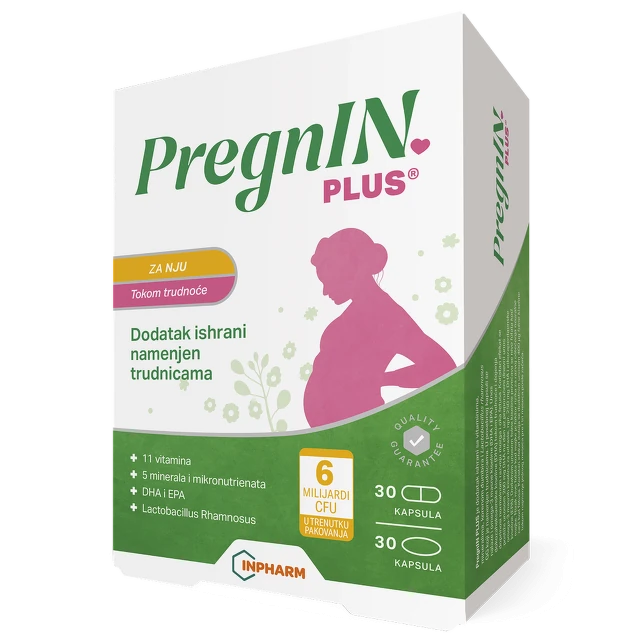 PregnIN plus tokom trudnoće, 30+ 30 kapsula