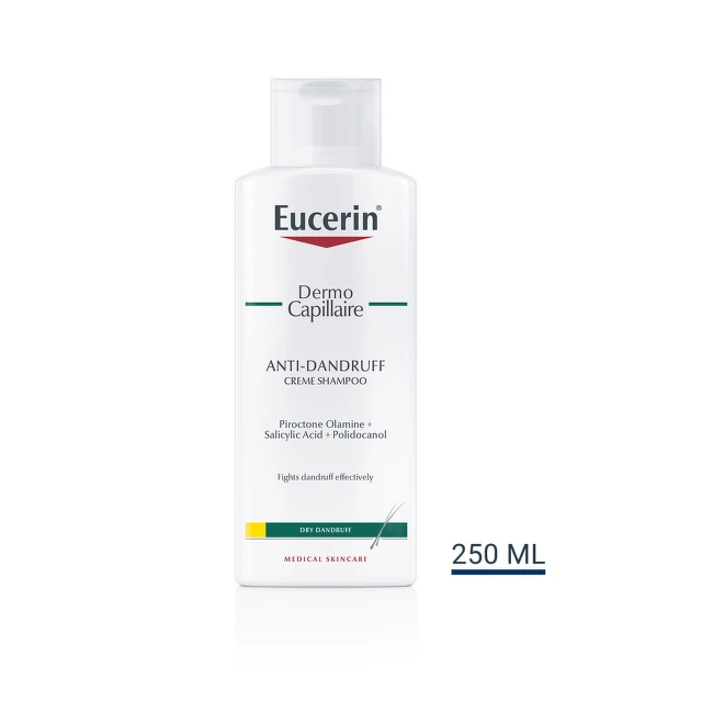 Eucerin DermoCapillaire Krem šampon protiv suve peruti, 250 ml