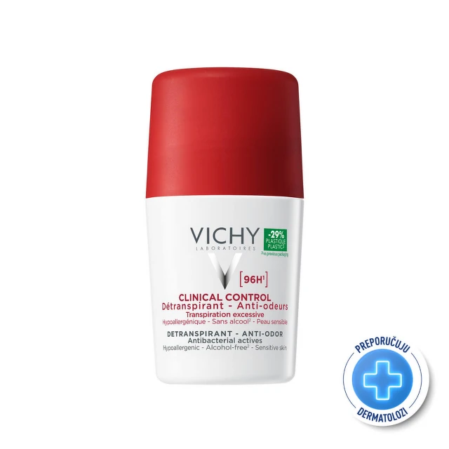 Vichy Deodorant Clinical Control Roll-on Dezodorans 96h, 50 ml