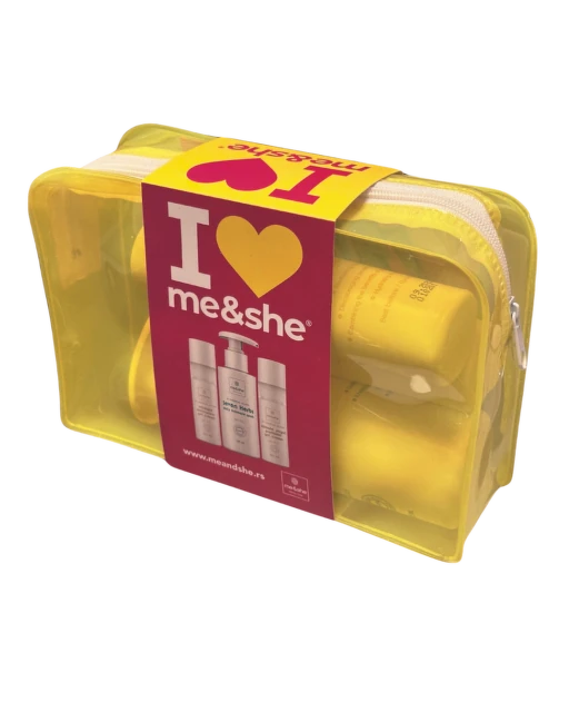 me&she Set proizvoda i poklon neseser