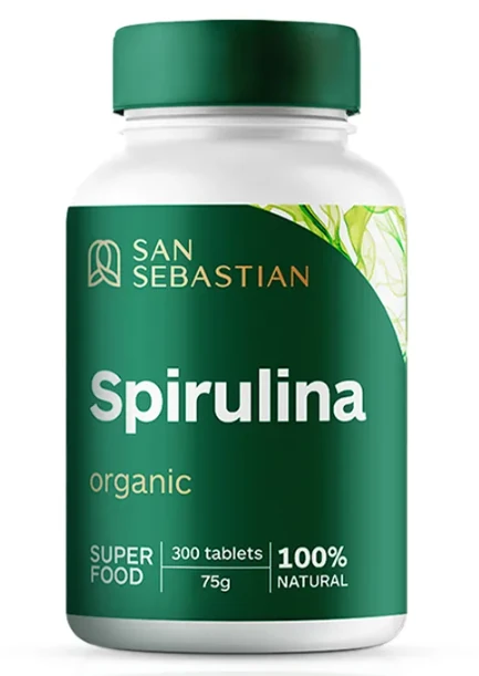 Spirulina San Sebastian Organic, 300 tableta
