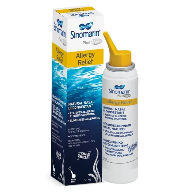 Sinomarin Plus Algae Allergy Relief, 50 ml