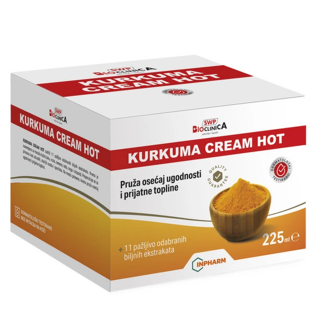 Kurkuma Cream Hot za hronične bolove u kostima, 225 ml