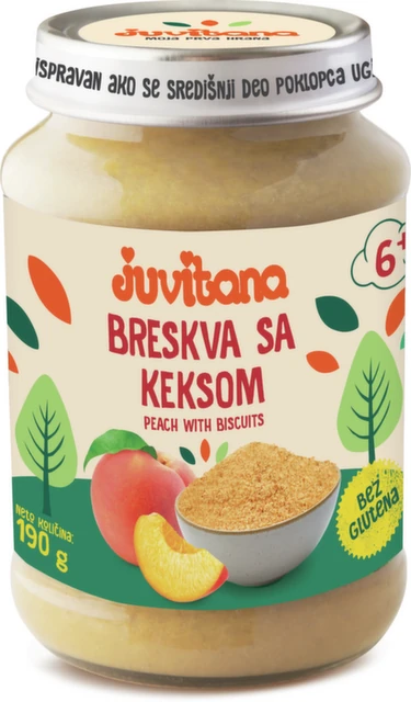 Juvitana Kašica od breskve i keksa190g