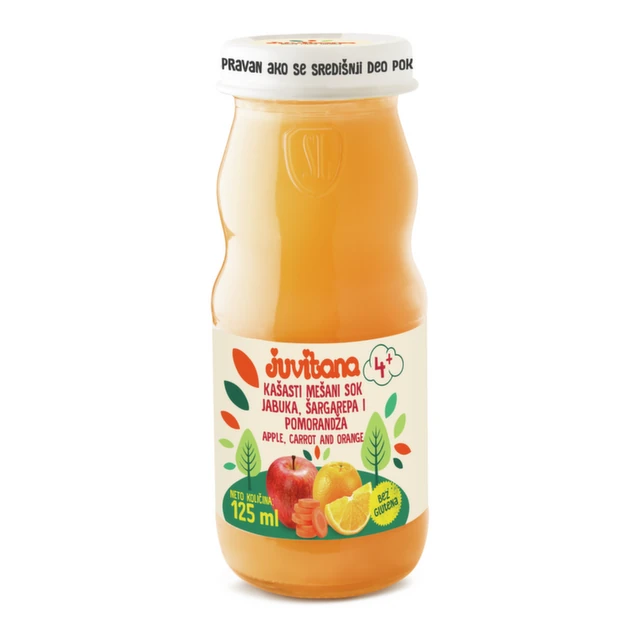Juvitana kašasti sok od jabuke, šargarepe i pomorandže 125ml