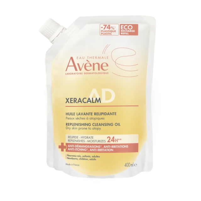 Avène XeraCalm AD Relipidirajuće ulje za pranje eko dopuna, 400ml