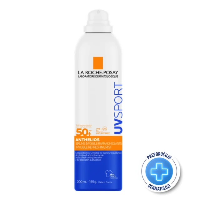 La Roche-Posay Anthelios Nevidljiv osvežavajućI sprej za zaštitu od sunca  SPF 50+, 200 ml
