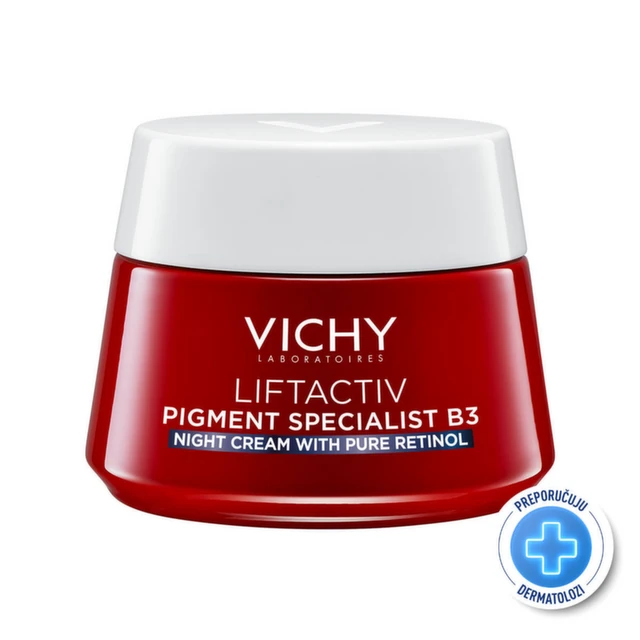 Vichy Liftactiv B3 Anti-dark Spots Noćna krema protiv fleka sa čistim retinolom, 50 ml
