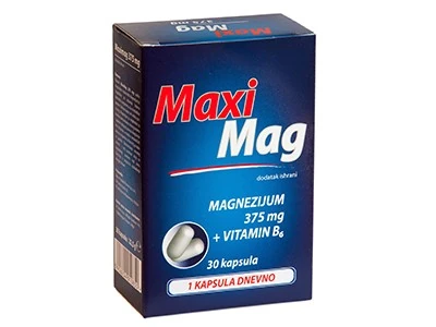 Maxi Mag 375 mg 30 kapsula