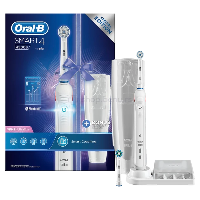 Oral-B smart 4500 bela, ultra tanka električna četkica