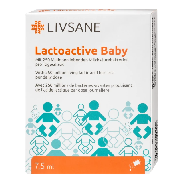 LIVSANE Lactoactive Baby oralne kapi 7,5 ml