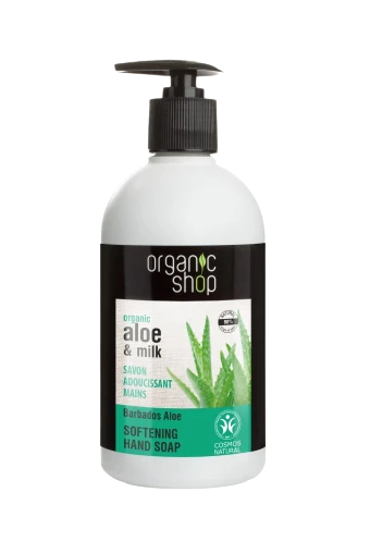 Organic Shop Softening Hand Soap Barbados Aloe 500 ml