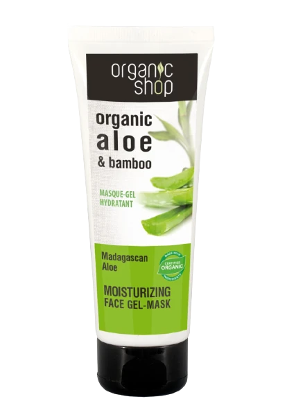 Organic Shop Moisturizing Face Gel Mask Madagaskar Aloe 75ml