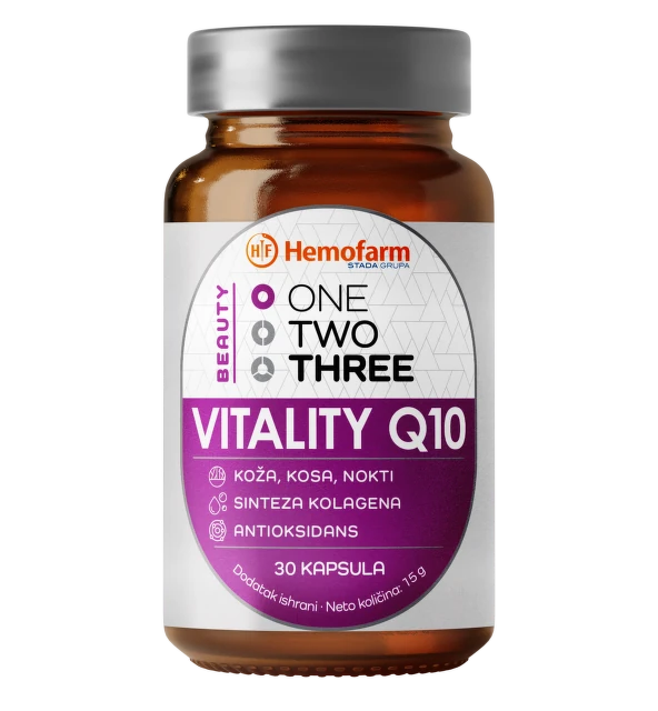 One Two Three Vitality Q10, 30 kapsula