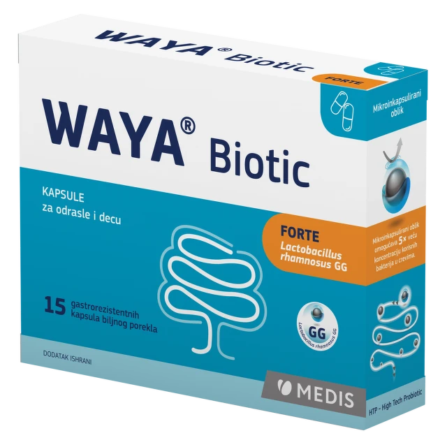 Waya Biotic Forte, 15 kapsula