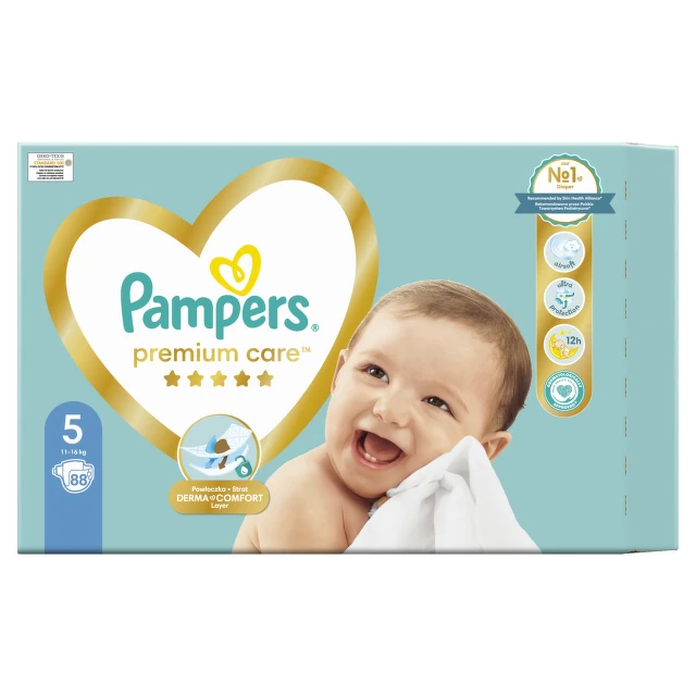Pampers pelene premium MB 5 11-16kg, 88 komada