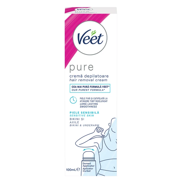 Veet Pure krema Bikini & Underarm, 100 ml