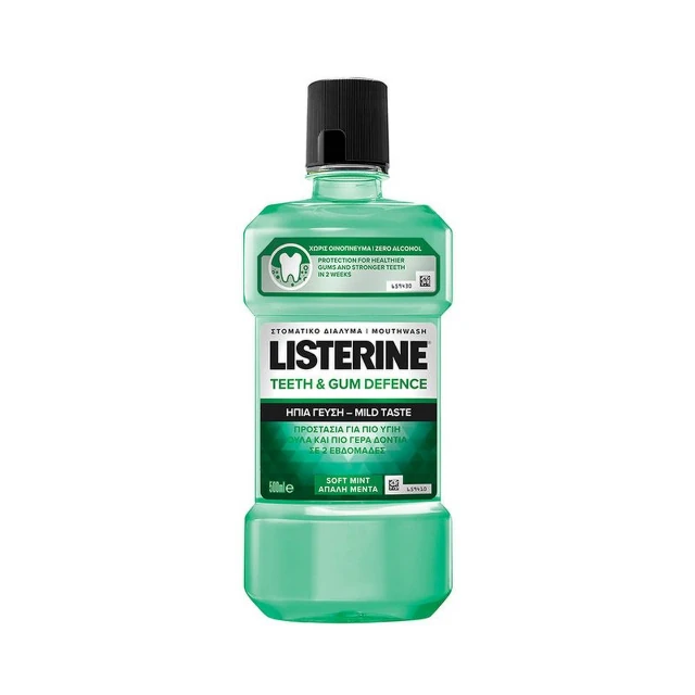 Listerine Teeth & Gum Defence Zero Tečnost za ispiranje usta, 500 ml