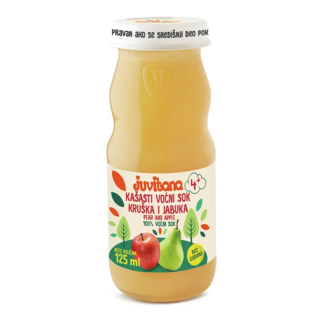 Juvitana kašasti sok od kruške i jabuke 125ml