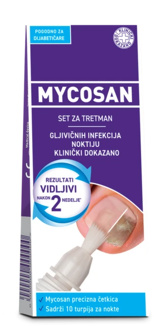 Mycosan set za tretman gljivičnih infekcija noktiju, 5 ml