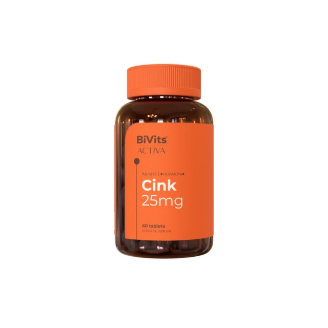 BiVits Activa Cink 25 mg, 60 tableta