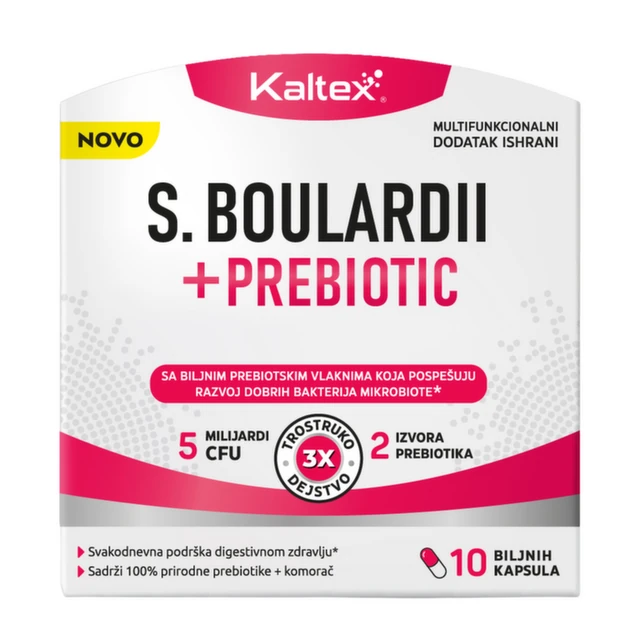 Kaltex S. Boulardii + Prebiotik, 10 kapsula