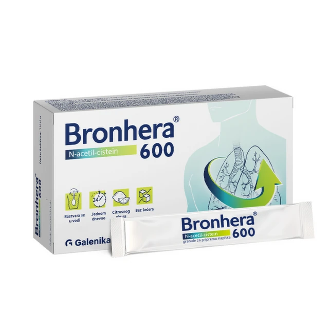 Bronhera 600 granule, 5 kesica