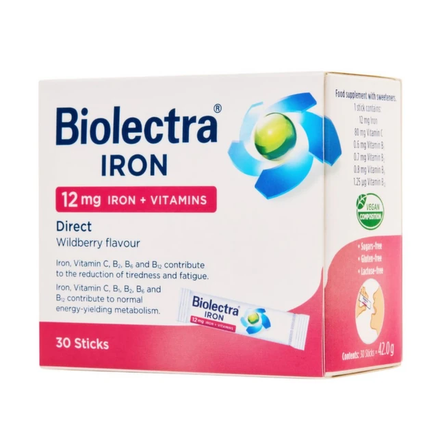 Biolectra Iron Direct granule za oralni rastvor, 30 kesica