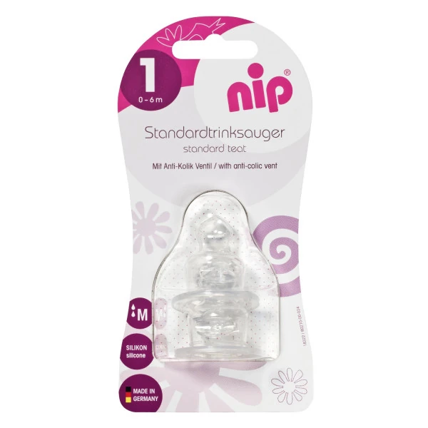 Nip Cucla sa ventilom protiv grčeva silikon 0-6 za Mleko 2 komada
