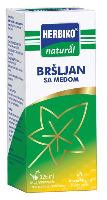 Herbiko® Natural bršljan sa medom, 125 ml