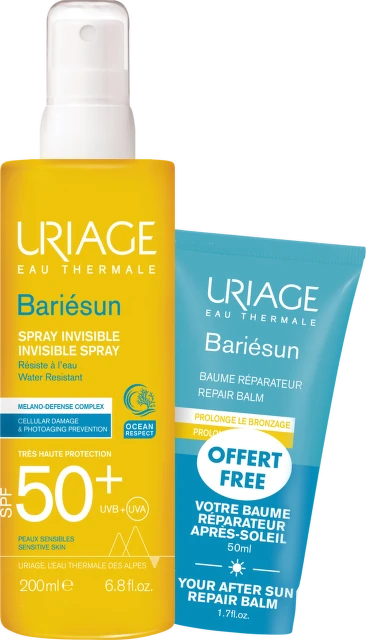 Uriage Bariesun SPF 50+ sprej, 200 ml + Balzam posle sunčanja, 50 ml GRATIS