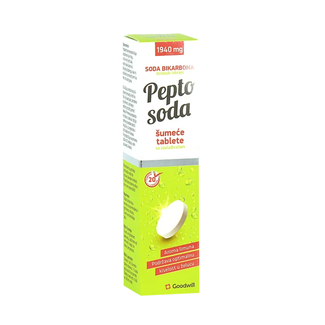 Pepto Soda sa zaslađivačem 20 šumećih tableta