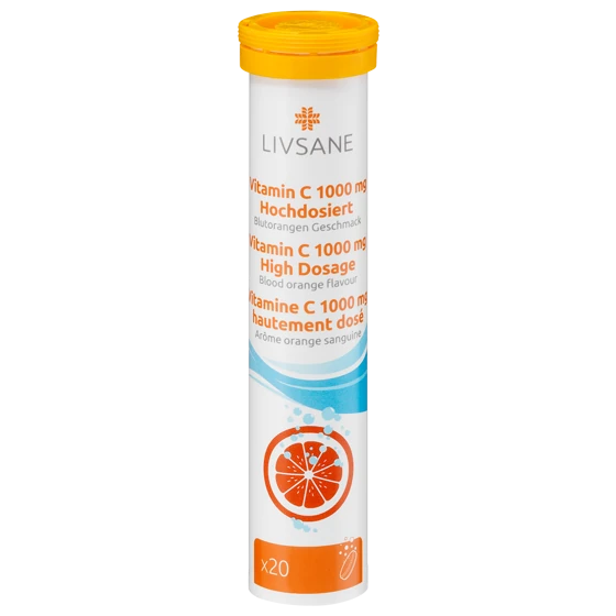 LIVSANE Vitamin C visoka doza, šumeće tablete