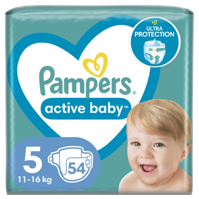 Pampers pelene active JPM 5 junior 54 komada