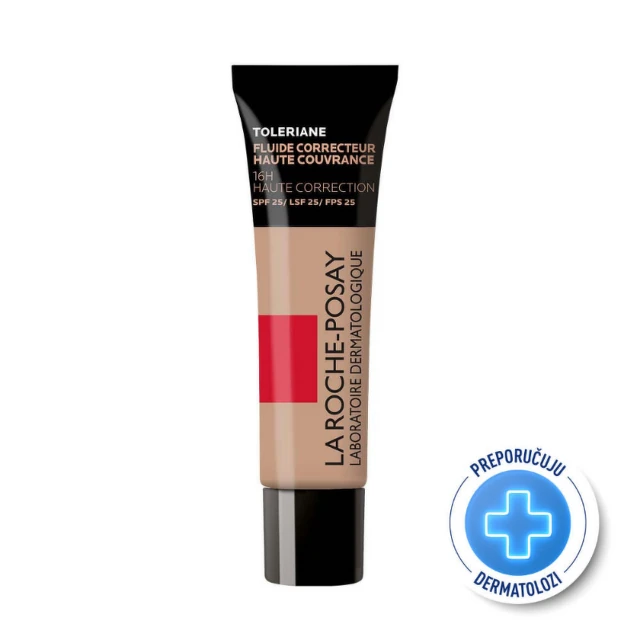 La Roche-Posay Toleriane Tečni korektivni puder za sve tipove osetljive kože SPF 25, nijansa 13, 30 ml