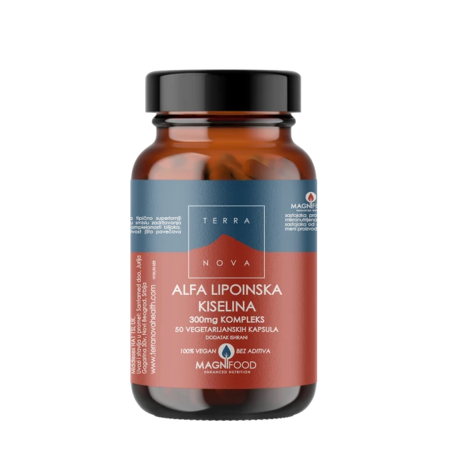 Terranova Alfa liponska kiselina 300 mg, 50 kapsula