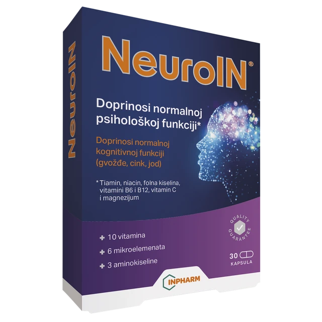 NeuroIN za bistar um, 30 kapsula