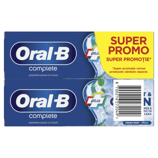 Oral-B Complete Pasta za zube, 2 x 75 ml