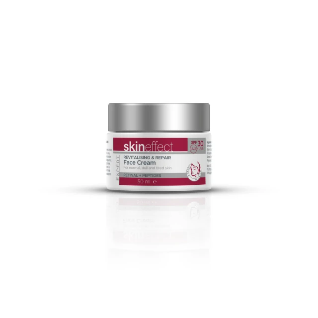 skineffect revitalizujuća i obnavljajuća krema za lice SPF 30 sa retinalom i peptidima, 50 ml