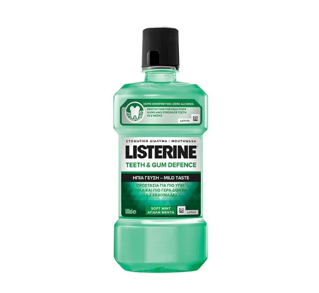 Listerine Teeth & Gum Defence Tečnost za ispiranje usta, 500 ml