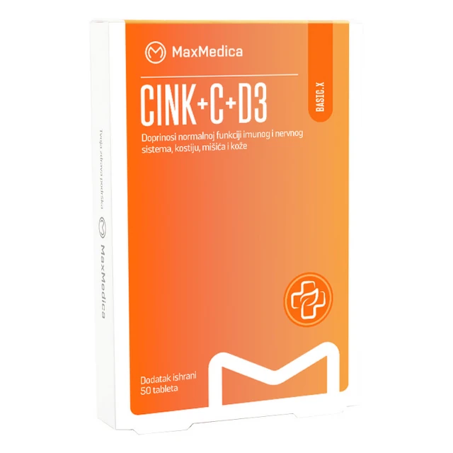 MaxMedica Cink+C+D3 50 tableta