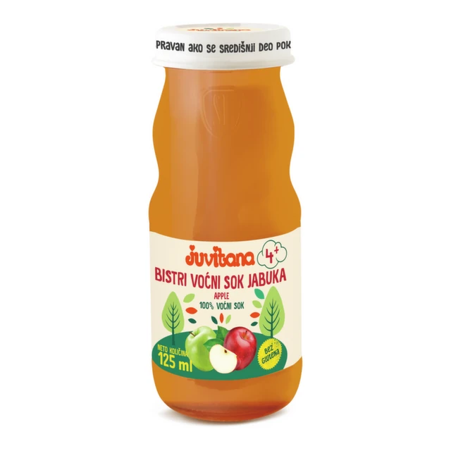 Juvitana Organic 100% Bistri sok od jabuke 125ml