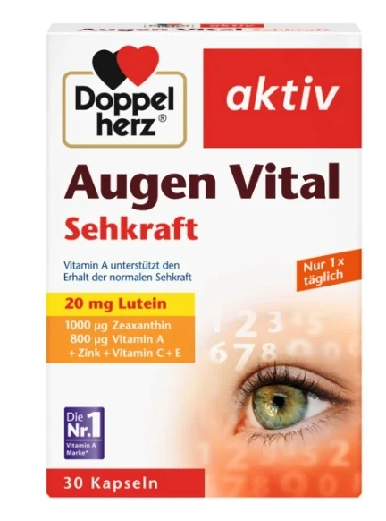 Doppelherz Aktiv Vitamini za oči, 30 kapsula