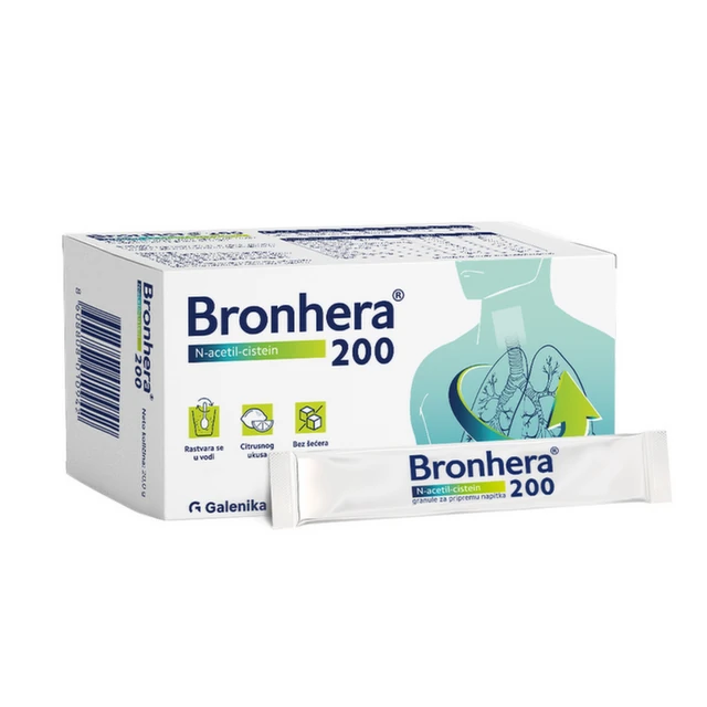 Bronhera 200 granule, 10 kesica