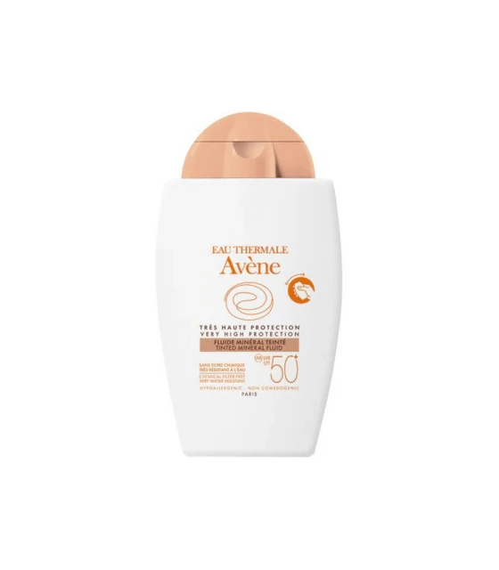 Avene Sun Mineralni Fluid Tonirani SPF 50+, 40 ml